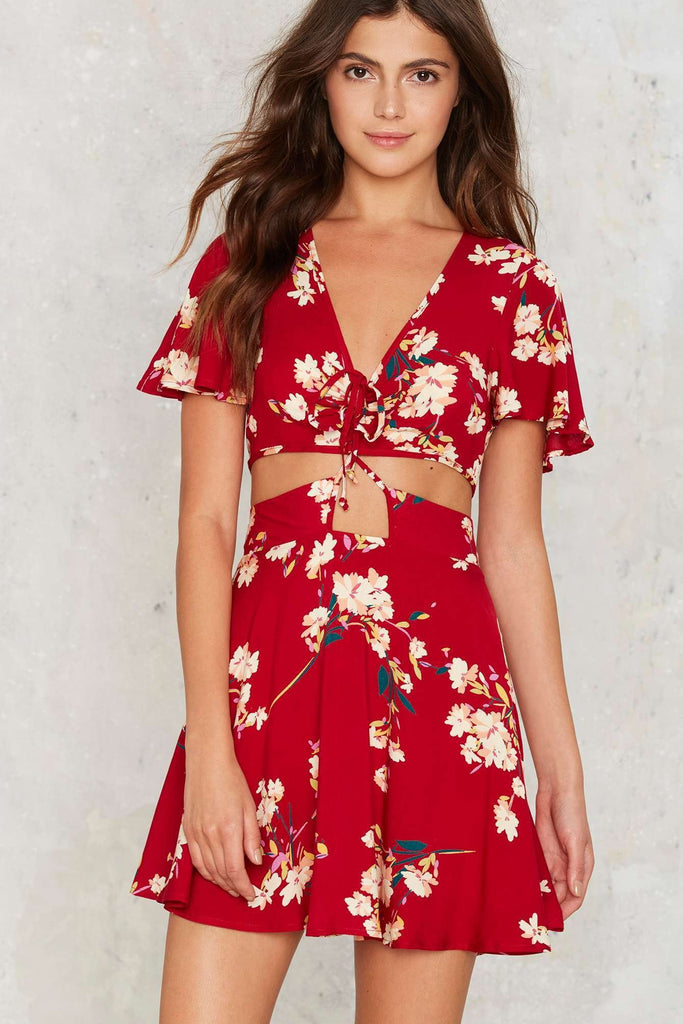 Glassell Floral Mini Dress