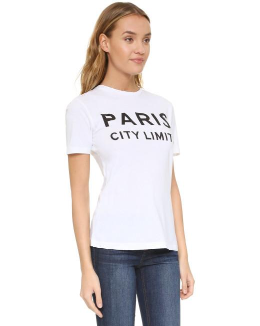 White Paris City Limits T-shirt