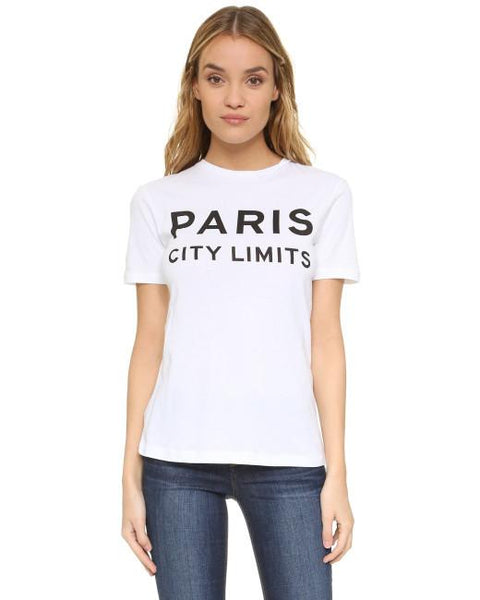 White Paris City Limits T-shirt