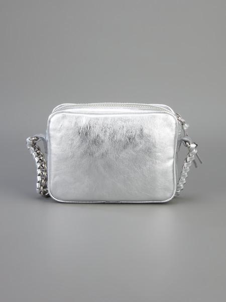 Women's Small Silver Shoulder Bag