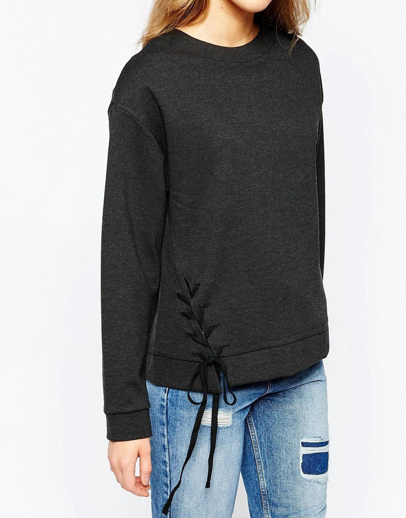 Pull&Bear Jersey Tie Side Sweat