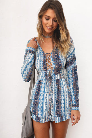Dharma tie-up playsuit